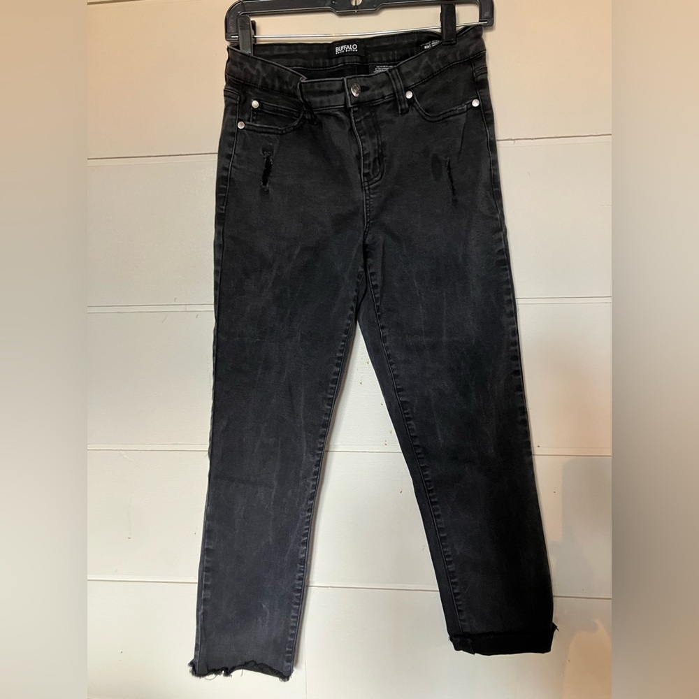 Buffalo David Bitton Women's Black straight leg jeans size 6/28